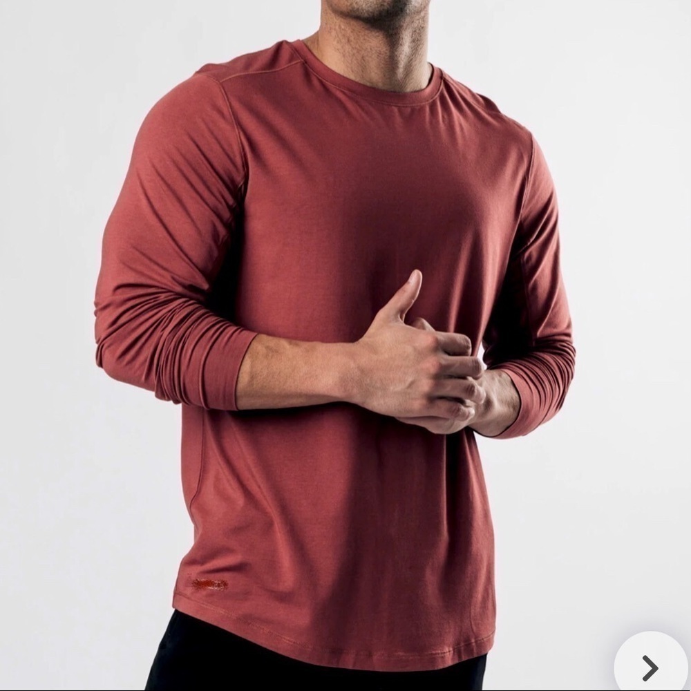 Alphalete Shirt Mens Medium Lifestyle Fit Athletic Sporty Casual Gym Long Sleeve
